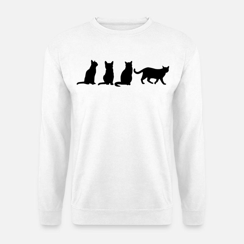 Katzen - Unisex Pullover - Weiß