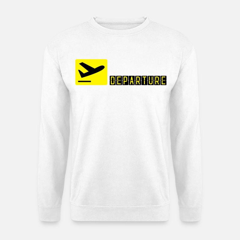 Airplane taking off - Unisex Sweatshirt - white