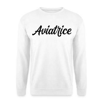 Fliegerpilot Flugzeugflug - Unisex Pullover - Weiß - Vorne