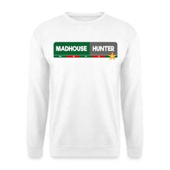 MadhouseHunter - Unisex Pullover - Weiß - Vorne - Alina (178cm) & Michal (187cm)