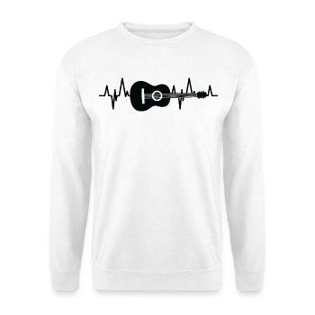 Guitar ECG - Unisex Sweatshirt - white - Front