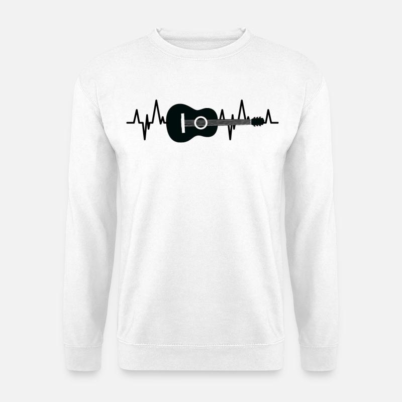 Guitar ECG - Unisex Sweatshirt - white