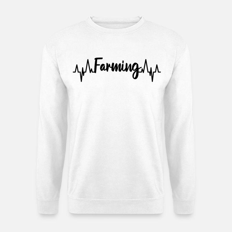 Farmer ECG - Unisex Sweatshirt - white
