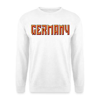Germany Lettering (Relief / 3D / 3C) - Unisex Sweatshirt - white - Front