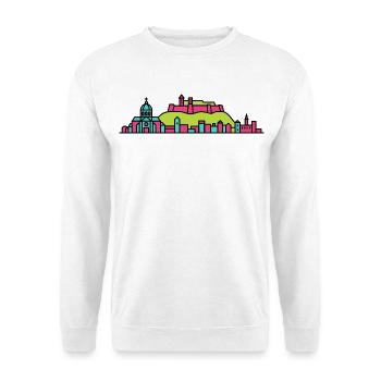 Namur City Skyline Citadel Moderne Linienkunst - Unisex Pullover - Weiß - Vorne