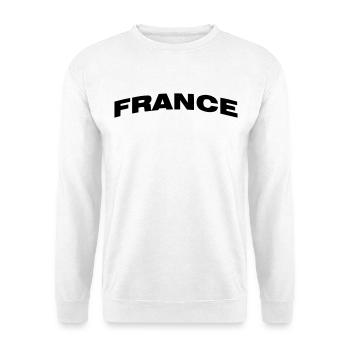 Frankreich - Unisex Pullover - Weiß - Vorne