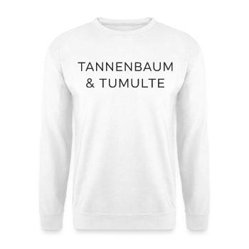 Sapin de Noël et émeutes - Sweat-shirt Unisexe - blanc - Devant