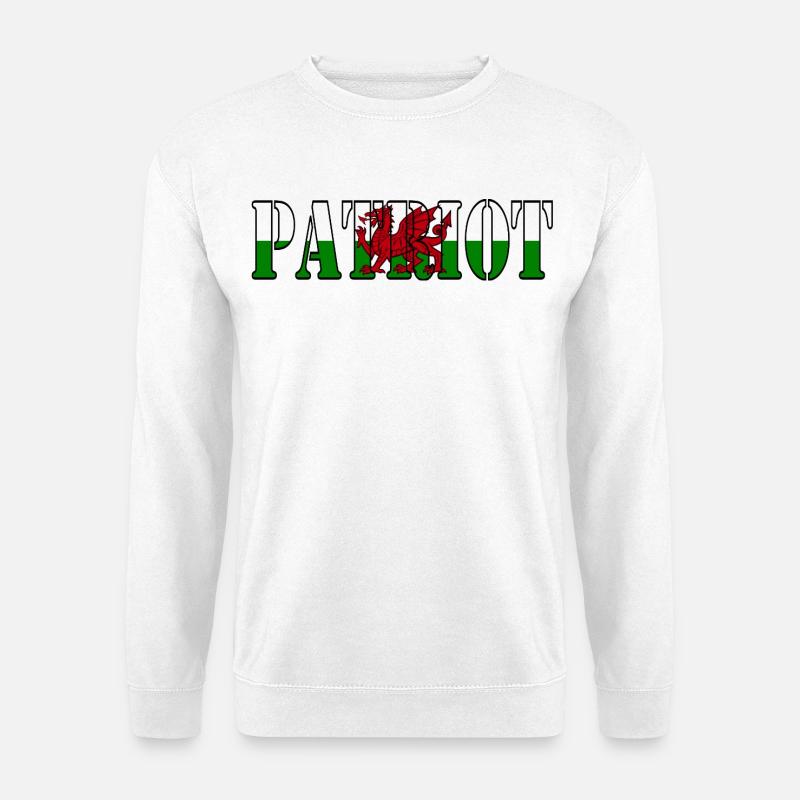 Walisischer Patriotenstolz - Unisex Pullover - Weiß