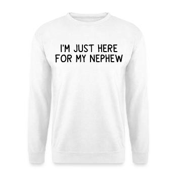Humor Onkel Tante Neffe Geschenk Familie Lustig - Unisex Pullover - Weiß - Vorne