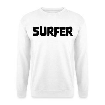 surfeur - Sweat-shirt Unisexe - blanc - Devant
