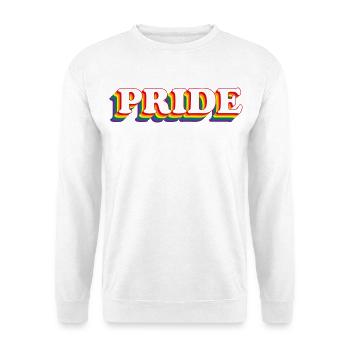 PRIDE with rainbow colors LGBT - Unisex Sweatshirt - white - Front