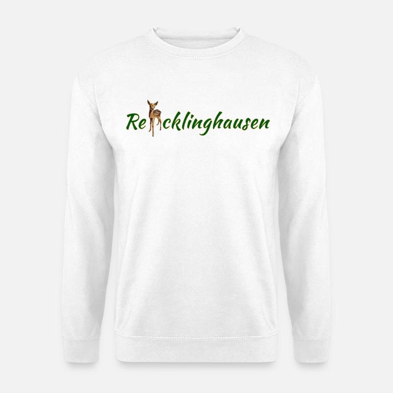 Re cklinghausen mit Reh - Unisex Pullover - Weiß