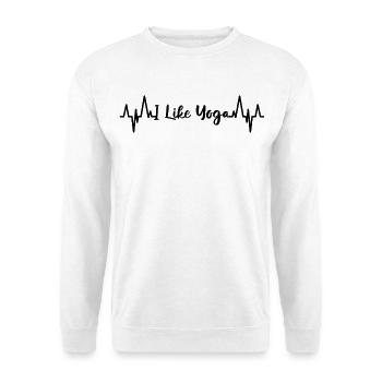 J’aime le yoga - Sweat-shirt Unisexe - blanc - Devant