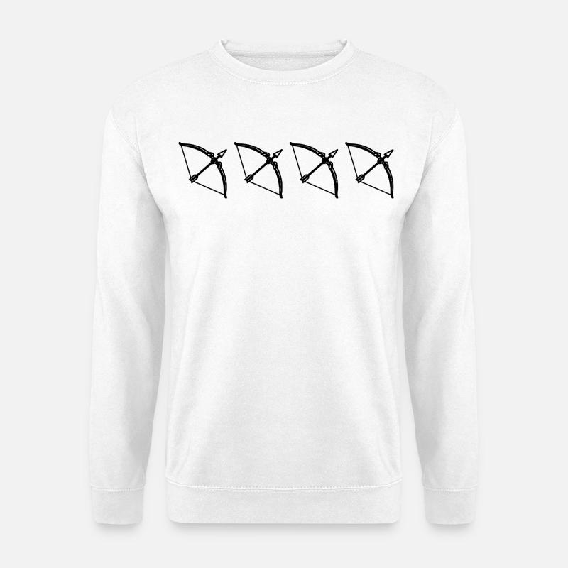 Pfeil und Bogen - Unisex Pullover - Weiß