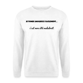 PAAR. LIEBHABER. LIEBE. ICH LIEBE DICH. PAAR. LIEBE. - Unisex Pullover - Weiß - Vorne
