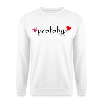 Prototype Hashtag Saying T-Shirt - Unisex Sweatshirt - white - Front