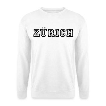 Zurich - Sweat-shirt Unisexe - blanc - Devant