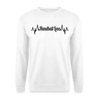 Handball Heartline ECG - Sweat-shirt Unisexe - blanc - Devant