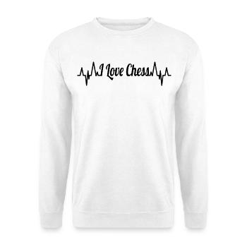 Schachspieler Liebe - Unisex Pullover - Weiß - Vorne