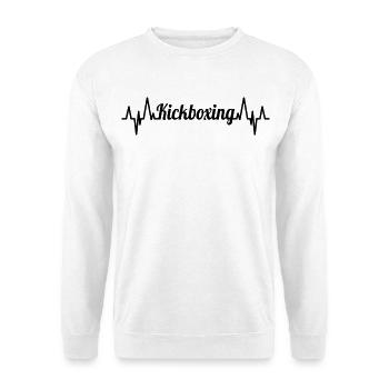 Kickboxing ECG Heartline - Unisex Sweatshirt - white - Front