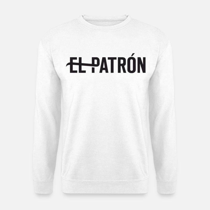 El Patrón – Latino Style Print - Unisex Pullover - Weiß