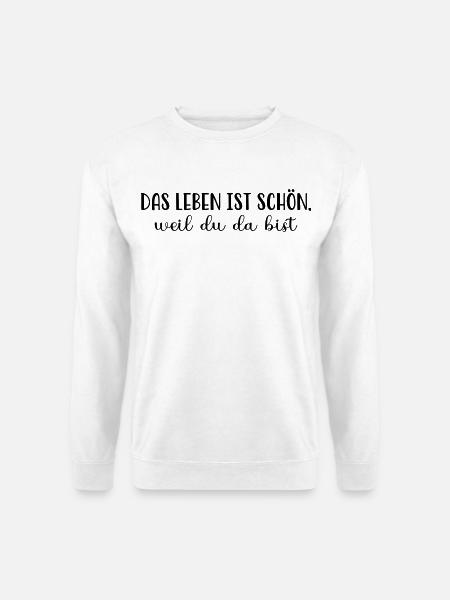 Geschenke für Verliebte - Unisex Pullover - Weiß