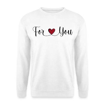 Pour vous - Sweat-shirt Unisexe - blanc - Devant