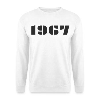 1967 - Sweat-shirt Unisexe - blanc - Devant