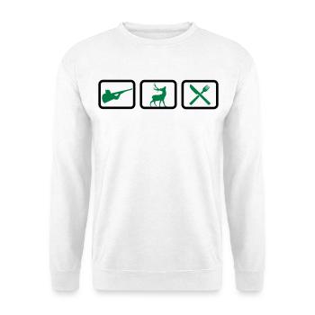 jagd - Unisex Pullover - Weiß - Vorne