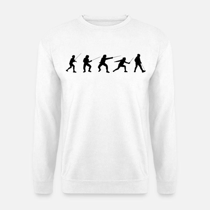 Fecht Taktiken - Unisex Pullover - Weiß