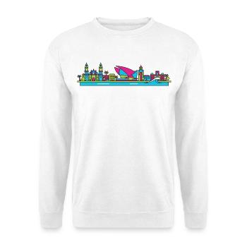 Las Palmas City Skyline Gran Canaria Line Art - Unisex Sweatshirt - white - Front