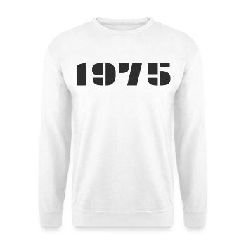 1975 - Sweat-shirt Unisexe - blanc - Devant