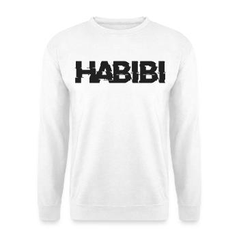 Habibi lettering - Unisex Sweatshirt - white - Front
