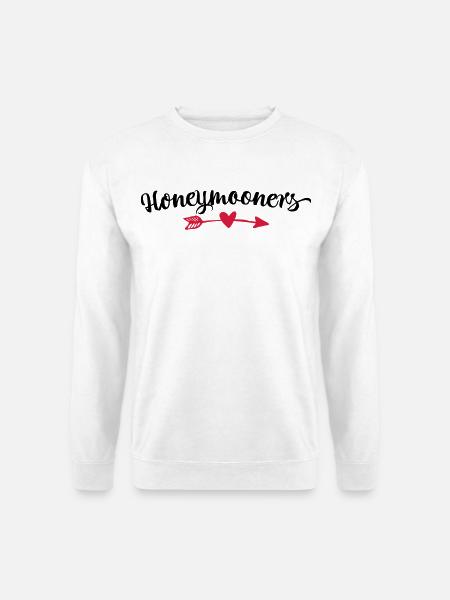 Herzpfeil Trendmotiv - Unisex Pullover - Weiß