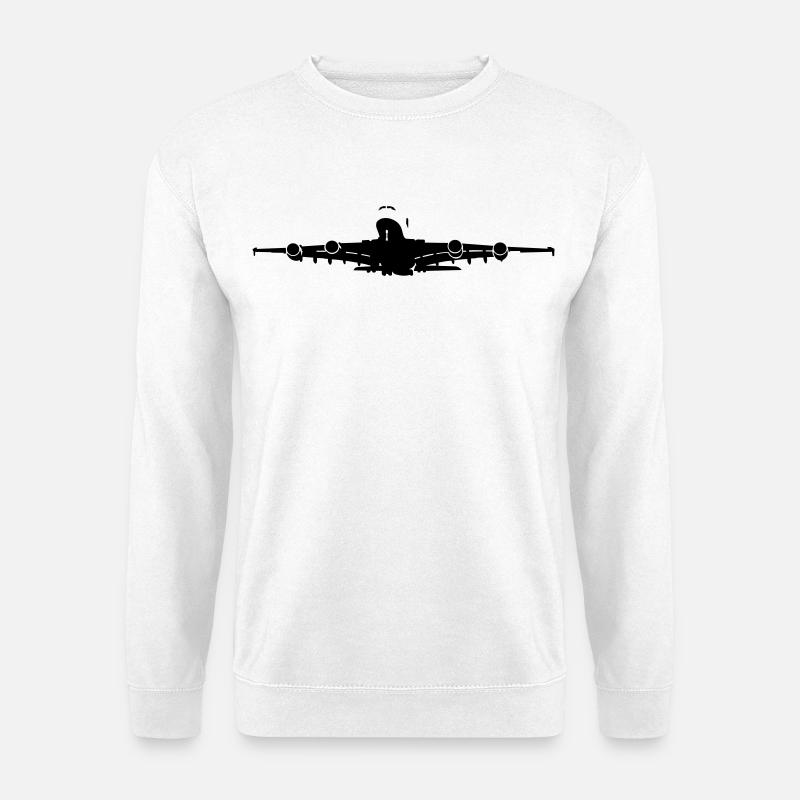 Passagierflugzeug - Unisex Pullover - Weiß