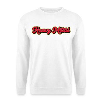 Typographie rétro du heavy metal - Sweat-shirt Unisexe - blanc - Devant