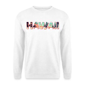 Hawaii Insel Retro Urlaub Vintage Strand Souvenir - Unisex Pullover - Weiß - Vorne