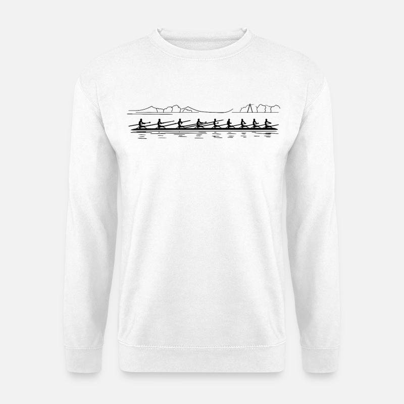 Ruderteam Skizze - Unisex Pullover - Weiß