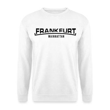 Frankfurt Mainhattan - Unisex Pullover - Weiß - Vorne