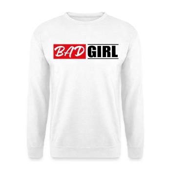 bad girl woman power popular sticker sticker sticker - Unisex Sweatshirt - white - Front