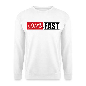 loud and presque tuner tuning visseuse chemise autocollant - Sweat-shirt Unisexe - blanc - Devant