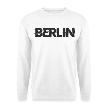 Berlin Schriftzug - Unisex Pullover - Weiß - Vorne