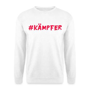 Kämpfer - Unisex Pullover - Weiß - Vorne - Alina (178cm) & Michal (187cm)
