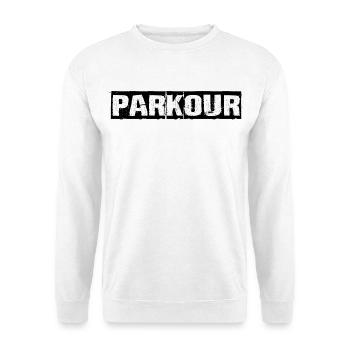Parkour - Sweat-shirt Unisexe - blanc - Devant