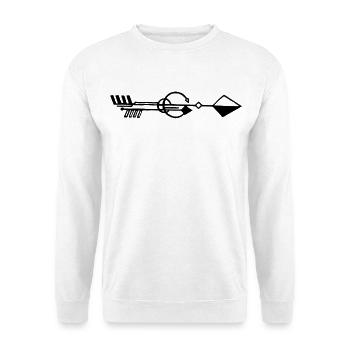 Strange black arrow - Unisex Sweatshirt - white - Front