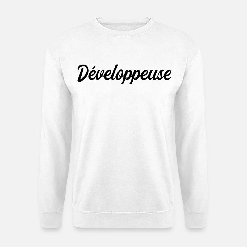 Développeuse Web Code Logiciel Application Tech - Sweat-shirt Unisexe - blanc