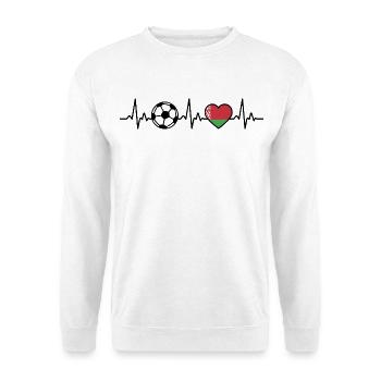 Belarus Football Heartbeat Belarus - Unisex Sweatshirt - white - Front
