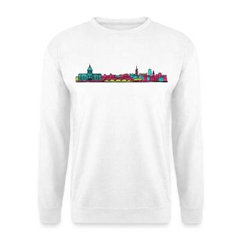 Toulouse City Skyline Basilique Line Art - Unisex Sweatshirt - white - Front