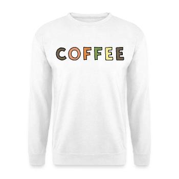 Café - Sweat-shirt Unisexe - blanc - Devant