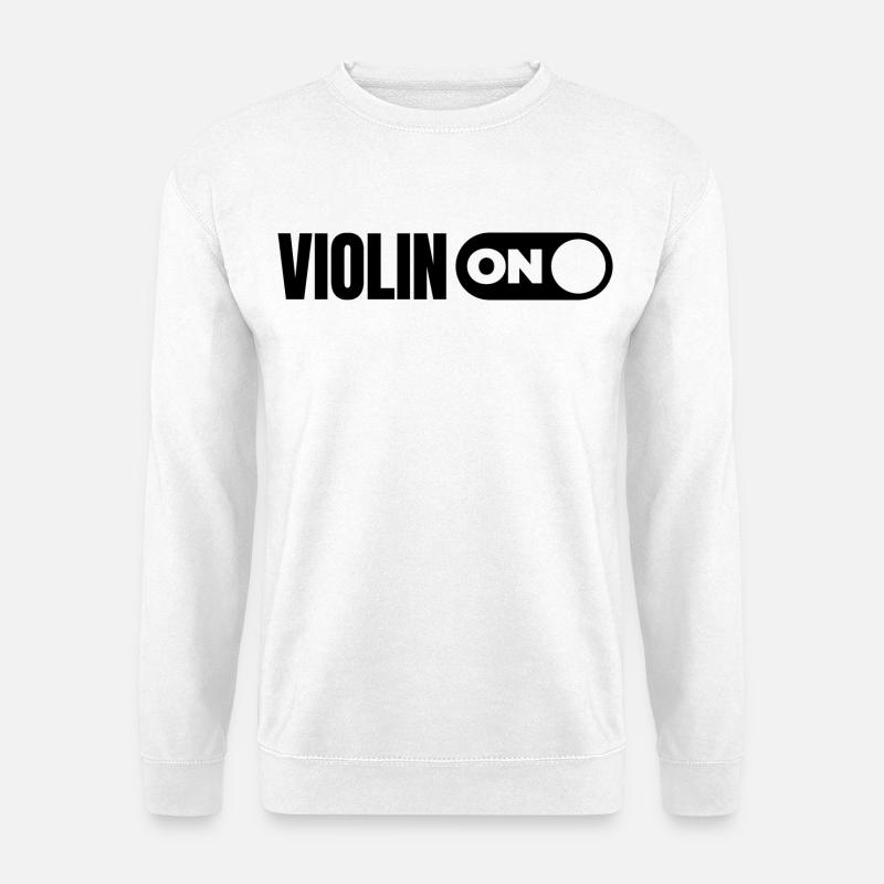 Geige - Unisex Pullover - Weiß
